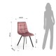 Tomasucci Sedia Toffee Rosa Cipria - Velluto Elegante