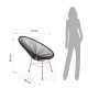 Tomasucci Poltrona Numana Black - Interno/Esterno