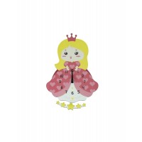 Brandani Orologio Principessa con Pendolo – Decorazione Cameretta MDF
