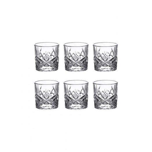 Brandani Shot Rock&Roll Set 6 Pezzi – Bicchieri Liquore 70ml Vetro