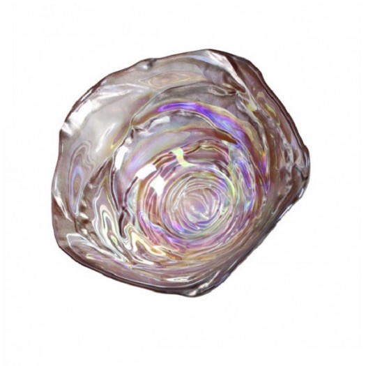 BRANDANI CIOTOLS IN VETRO ANEMONE MADREPERLA D.21 CM