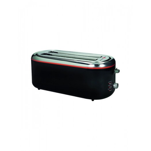 Brandani Techno Tostapane Fetta Lunga Doppio Slot Metal/Inox
