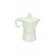 Brandani Caffettiera Glitter Bianca 1 Tazza in Alluminio