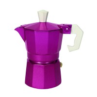Brandani Caffettiera Glitter Fucsia 1 Tazza in Alluminio