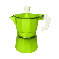 Brandani Caffettiera Glitter Verde 1 Tazza in Alluminio