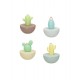 Brandani: Timer da Cucina a Forma di Cactus in ABS, 7.5x9h cm