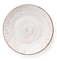 BRANDANI SET 6 PEZZI PIATTO PIANO SERENDIPITY BIANCO STONEWARE