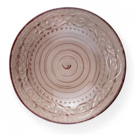 BRANDANI PIATTO FONDO SERENDIPITY SABBIA STONEWARE