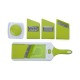 BRANDANI MANDOLINA REGOLABILE VERDE IN PLASTICA ABS CON