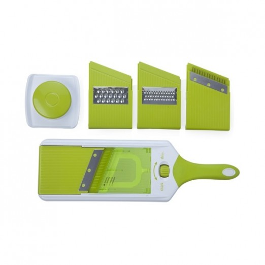 BRANDANI MANDOLINA REGOLABILE VERDE IN PLASTICA ABS CON