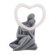 Bongelli preziosi statua innamorati cuore bianco