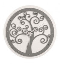 BONGELLI PREZIOSI OROLOGIO ALBERO DELLA VITA TONDO GRIGIO