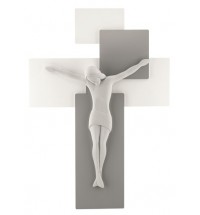 BONGELLI PREZIOSI CRISTO MEDIO BIANCO E GRIGIO