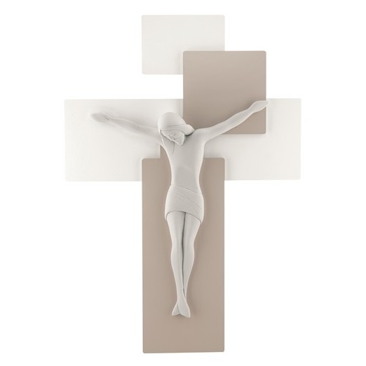 BONGELLI PREZIOSI CRISTO PICCOLO TORTORA E BIANCO