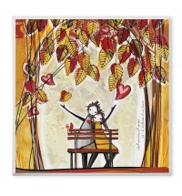 EGAN QUADRO PICCOLO CERAMICA AUTUNNO SERIE YOU&ME QUATTRO STAGIONI