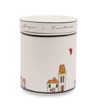 EGAN Barattolo Zucchero le Casette CERAMICHE