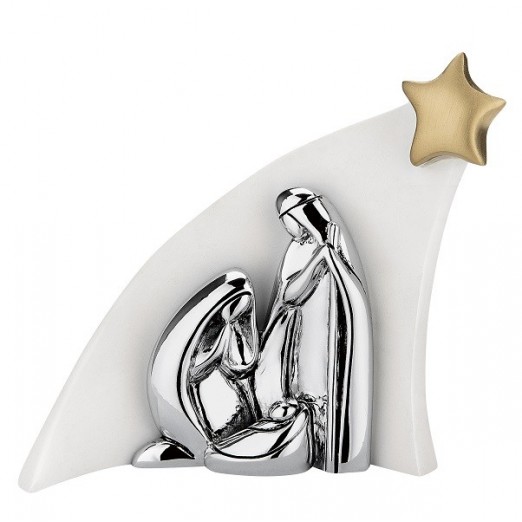 BONGELLI PREZIOSI PRESEPE STILIZZATO STELLA ORO MARMORINO