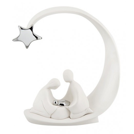 BONGELLI PREZIOSI PRESEPE COMETA BIANCO INSERTI ARGENTO