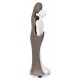 BONGELLI PREZIOSI SCULTURA COPPIA STILIZZATA TORTORA