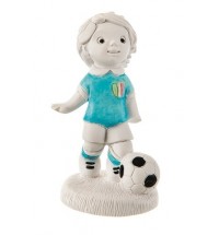 BONGELLI PREZIOSI STATUINA GIOCATORE CALCIO BIANCO