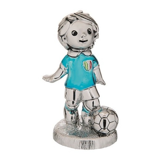 BONGELLI PREZIOSI STATUINA GIOCATORE CALCIO ARGENTO