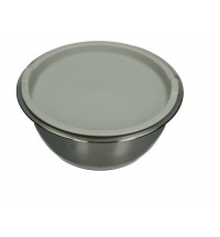BRANDANI CONTENITORE BOMBETTA CON BASE E TAPPO TORTORA IN INOX E SILICONE