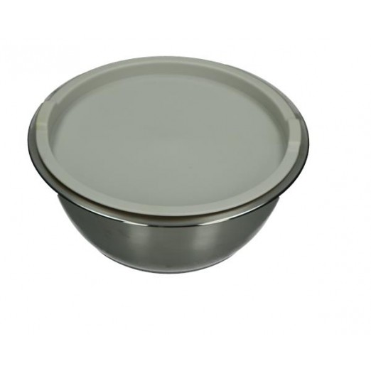 BRANDANI CONTENITORE BOMBETTA CON BASE E TAPPO TORTORA IN INOX