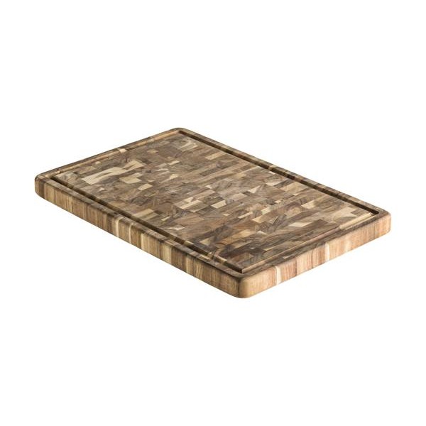 Brandani TAGLIERE A SERVIRE MAXI LEGNO ACACIA ROTONDO INTAGLIO RACCOGLI GOCCIA BRANDANI 